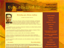 Tablet Screenshot of evalabusova.cz